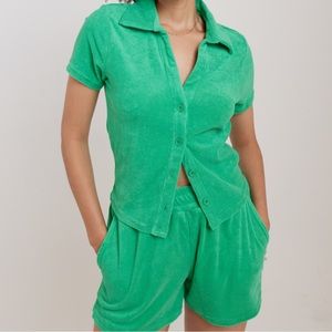 araminta james fleece terry cloth set